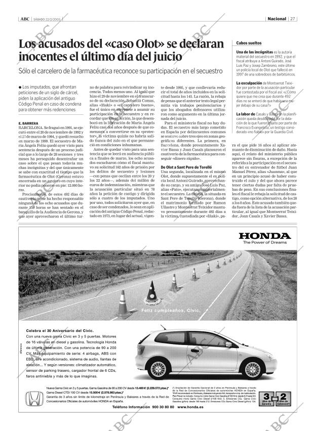 ABC CORDOBA 22-02-2003 página 27