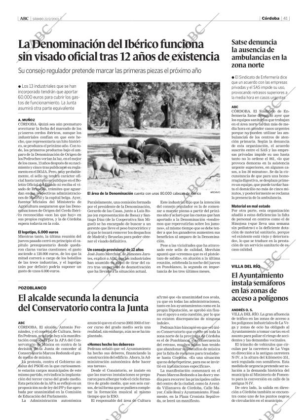 ABC CORDOBA 22-02-2003 página 41
