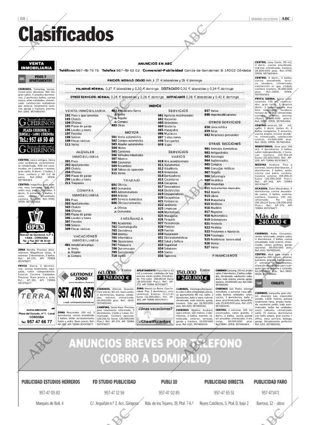 ABC CORDOBA 22-02-2003 página 68