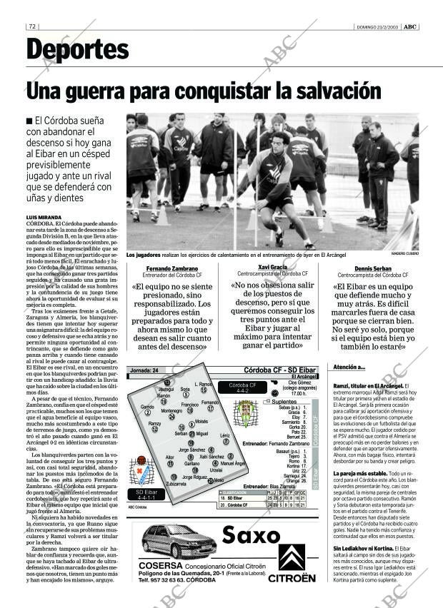 ABC CORDOBA 23-02-2003 página 72