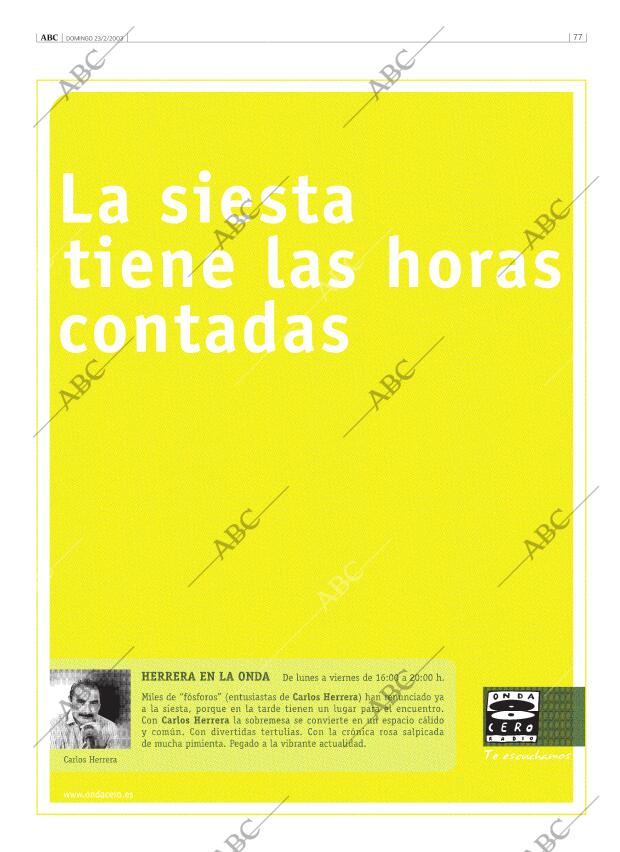 ABC CORDOBA 23-02-2003 página 77