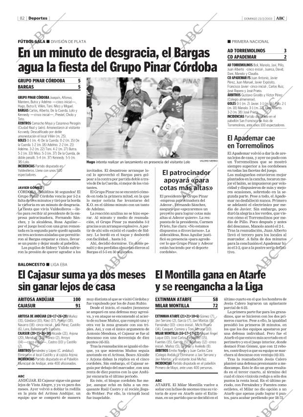 ABC CORDOBA 23-02-2003 página 82