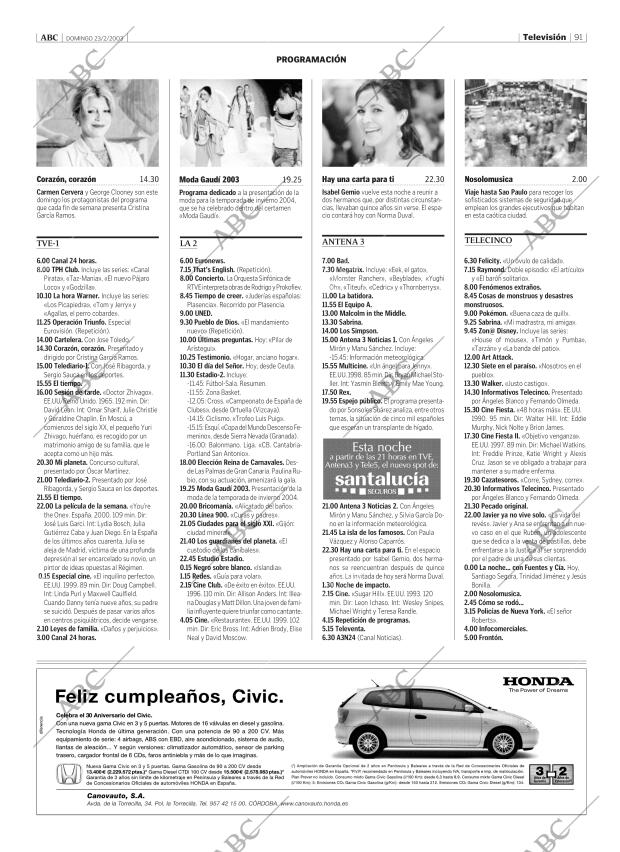 ABC CORDOBA 23-02-2003 página 91