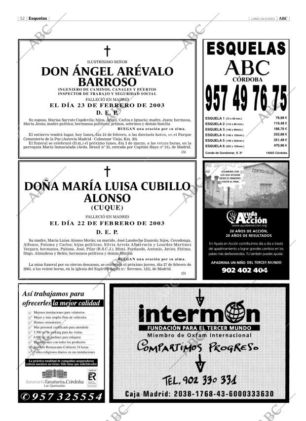 ABC CORDOBA 24-02-2003 página 52