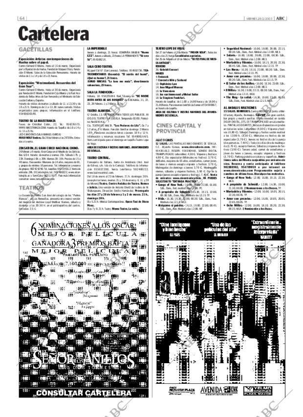 ABC SEVILLA 28-02-2003 página 64