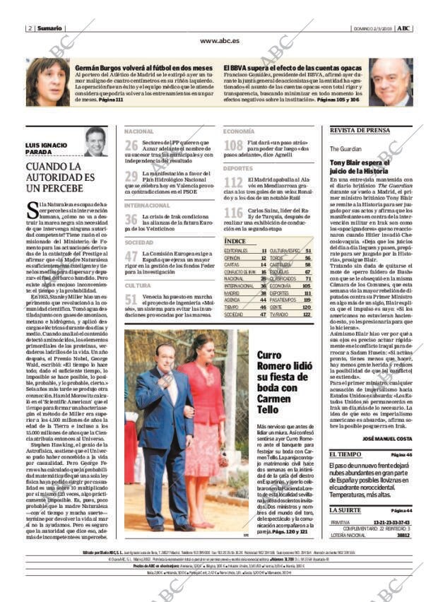 ABC MADRID 02-03-2003 página 2