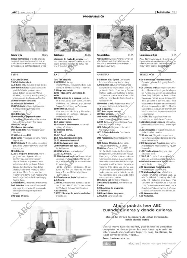 ABC MADRID 03-03-2003 página 99