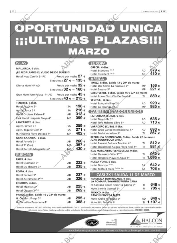 ABC MADRID 09-03-2003 página 22