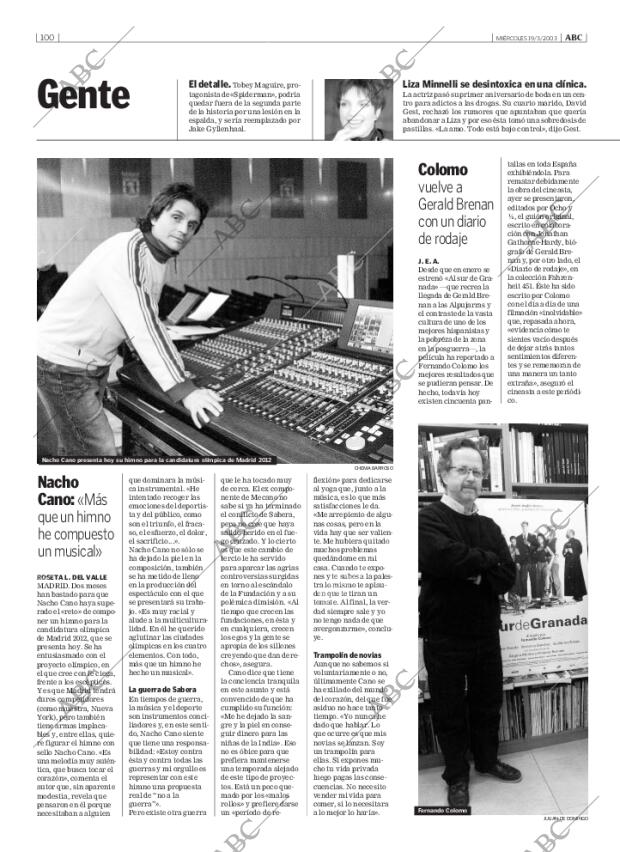 ABC MADRID 19-03-2003 página 100
