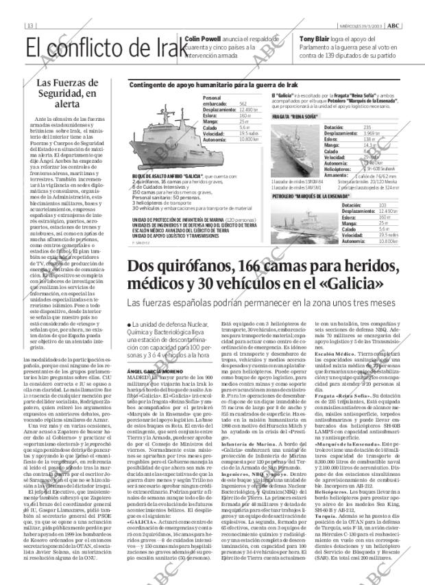 ABC MADRID 19-03-2003 página 13
