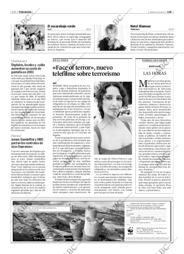 ABC MADRID 20-03-2003 página 100