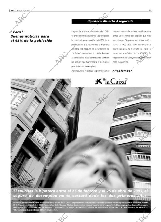 ABC MADRID 20-03-2003 página 11