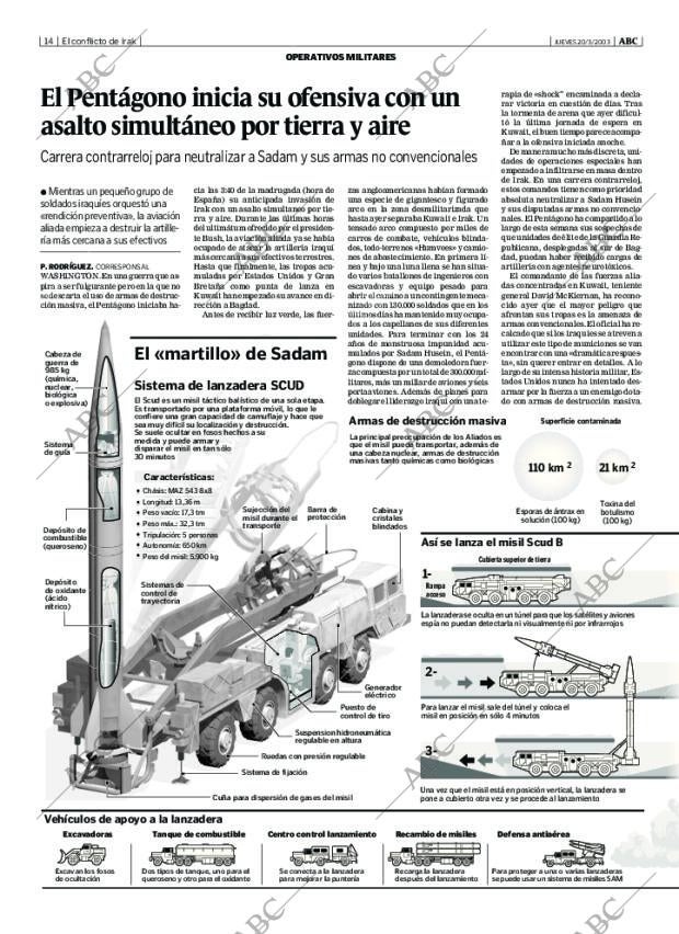 ABC MADRID 20-03-2003 página 14
