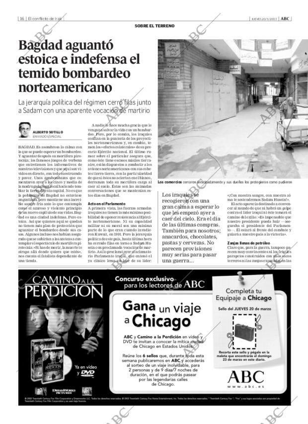ABC MADRID 20-03-2003 página 16