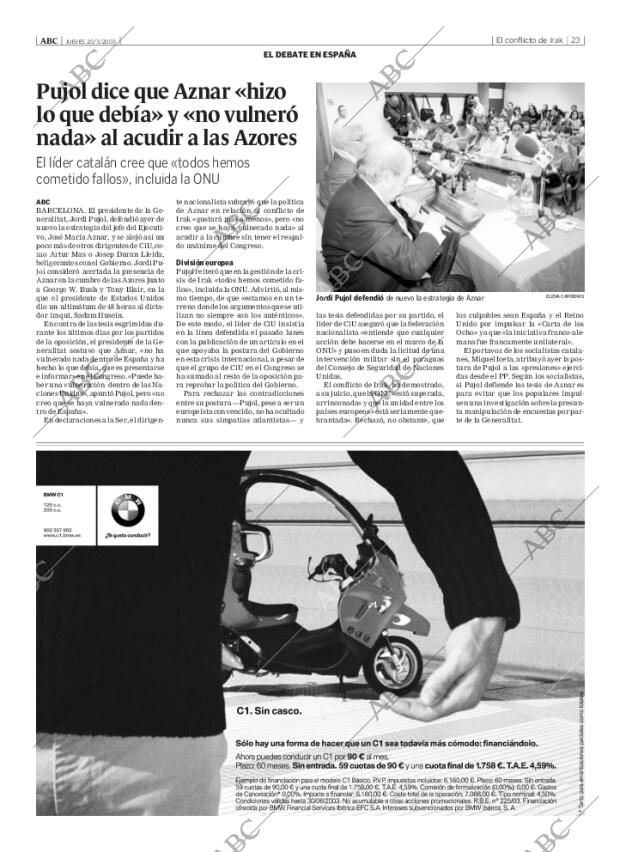 ABC MADRID 20-03-2003 página 23