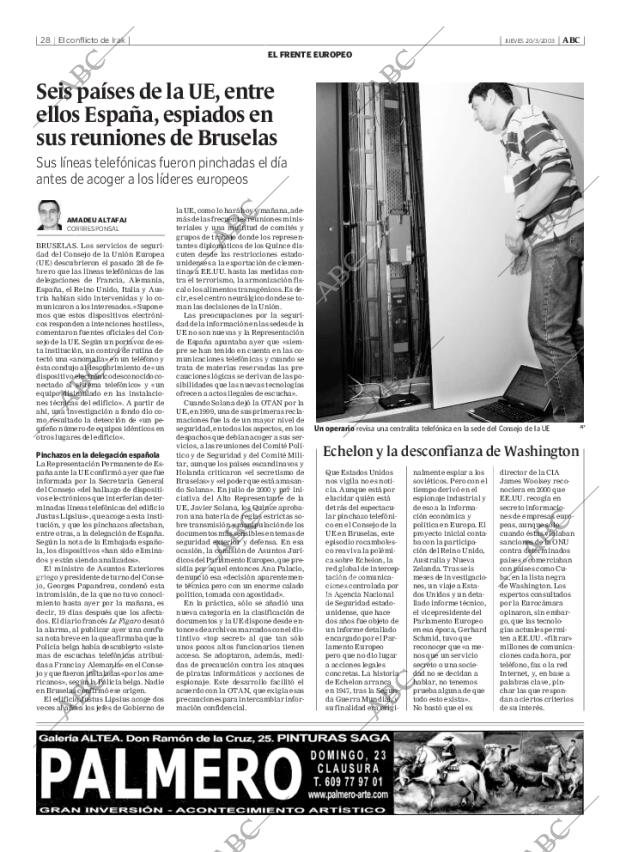 ABC MADRID 20-03-2003 página 28