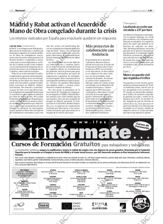 ABC MADRID 20-03-2003 página 34