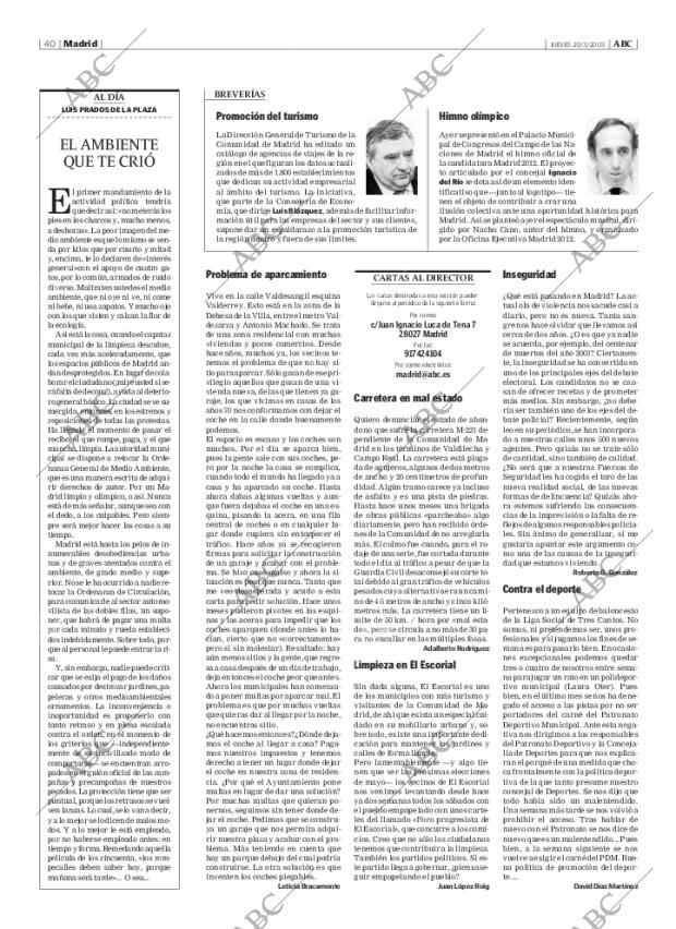 ABC MADRID 20-03-2003 página 40