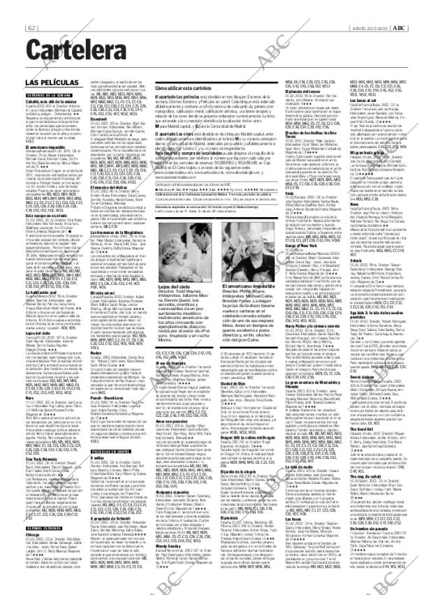 ABC MADRID 20-03-2003 página 62