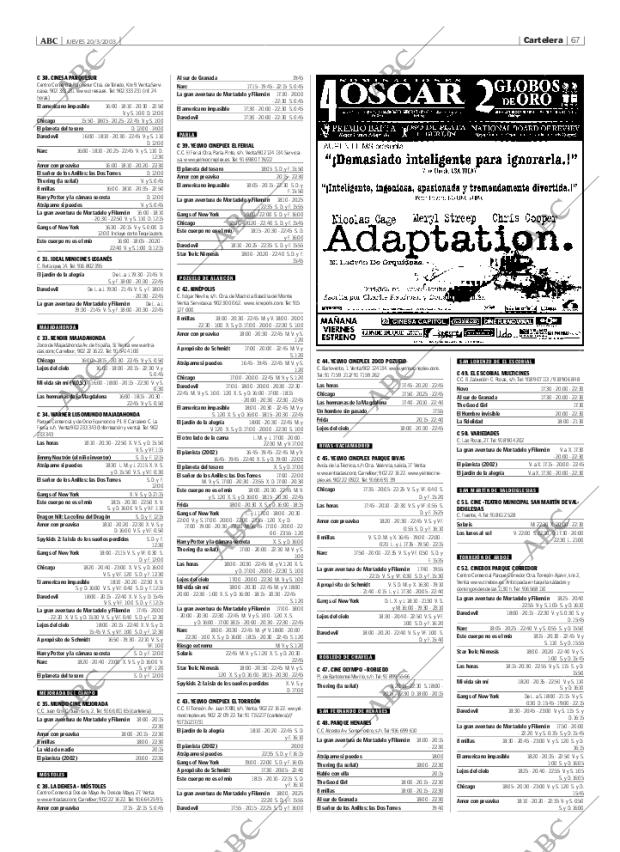 ABC MADRID 20-03-2003 página 67