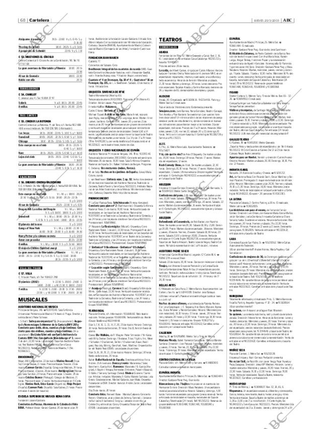 ABC MADRID 20-03-2003 página 68