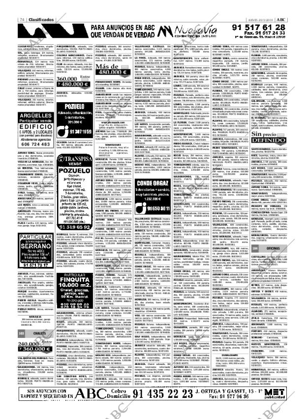 ABC MADRID 20-03-2003 página 74