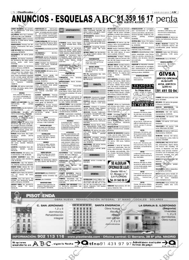 ABC MADRID 20-03-2003 página 76