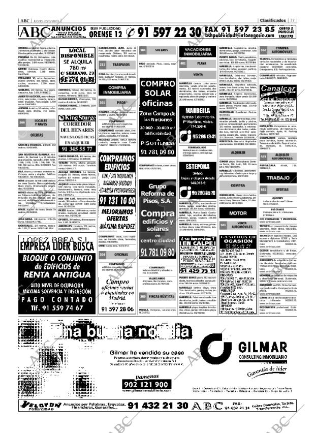 ABC MADRID 20-03-2003 página 77