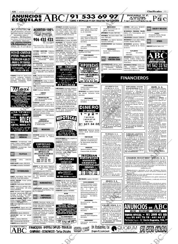 ABC MADRID 20-03-2003 página 81