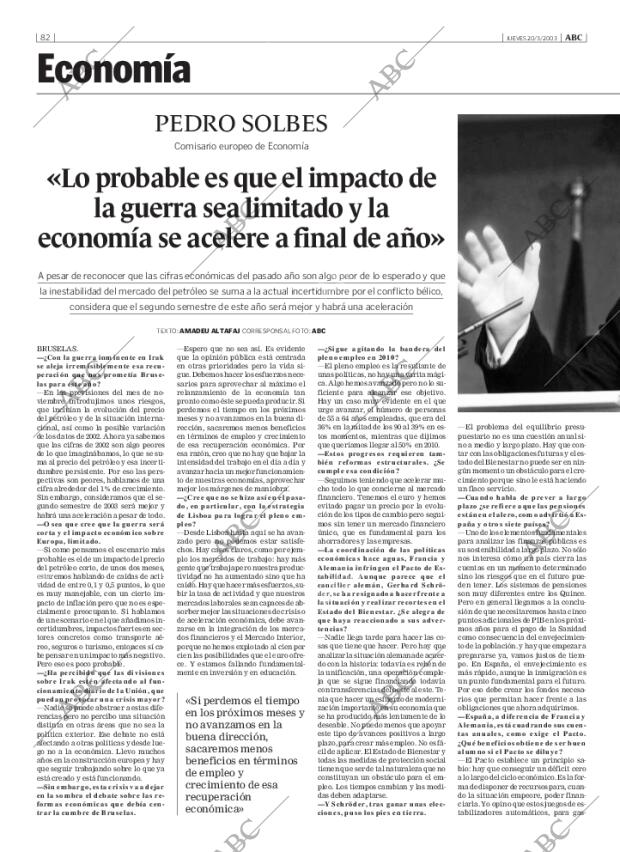 ABC MADRID 20-03-2003 página 82