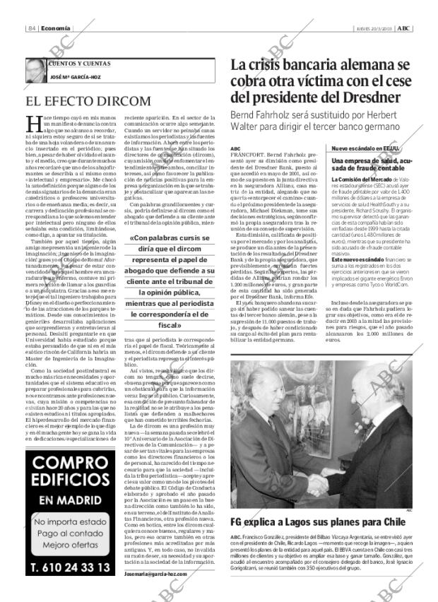 ABC MADRID 20-03-2003 página 84