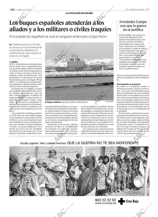 Periódico ABC CORDOBA 21-12-2003,portada - Archivo ABC