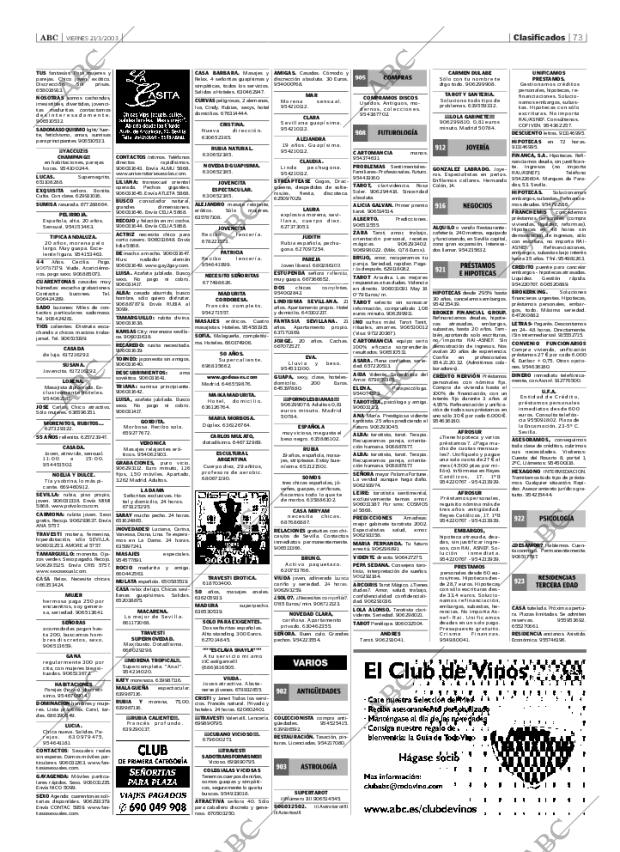 ABC SEVILLA 21-03-2003 página 73