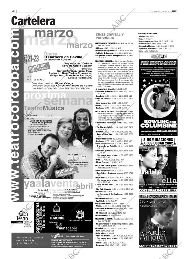 ABC CORDOBA 23-03-2003 página 64