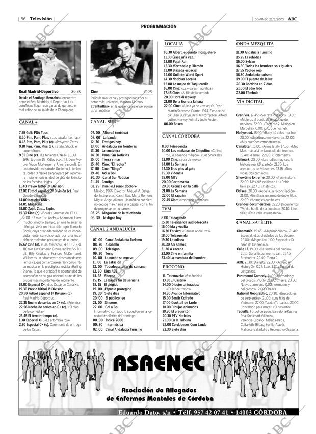 ABC CORDOBA 23-03-2003 página 86