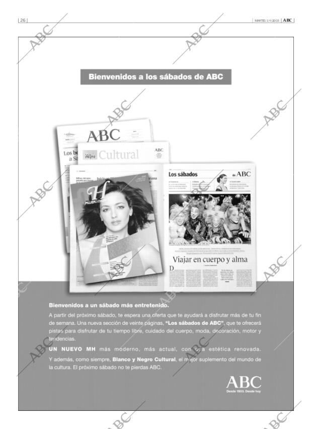 ABC MADRID 01-04-2003 página 26