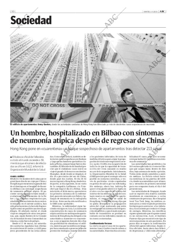 ABC MADRID 01-04-2003 página 50
