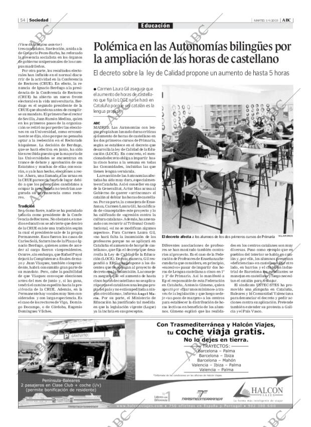 ABC MADRID 01-04-2003 página 54