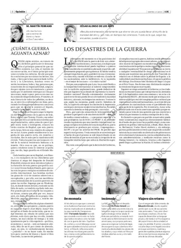 ABC MADRID 01-04-2003 página 8