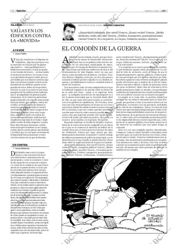 ABC SEVILLA 01-04-2003 página 10