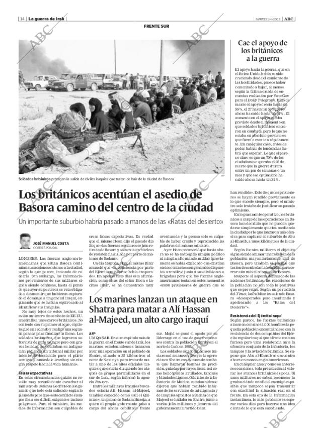 ABC SEVILLA 01-04-2003 página 14