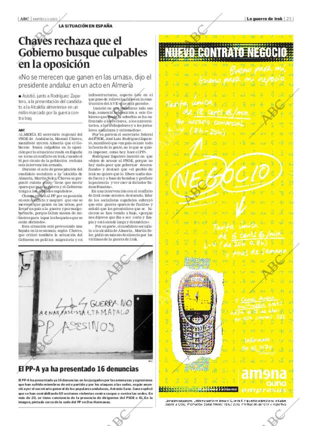 ABC SEVILLA 01-04-2003 página 23
