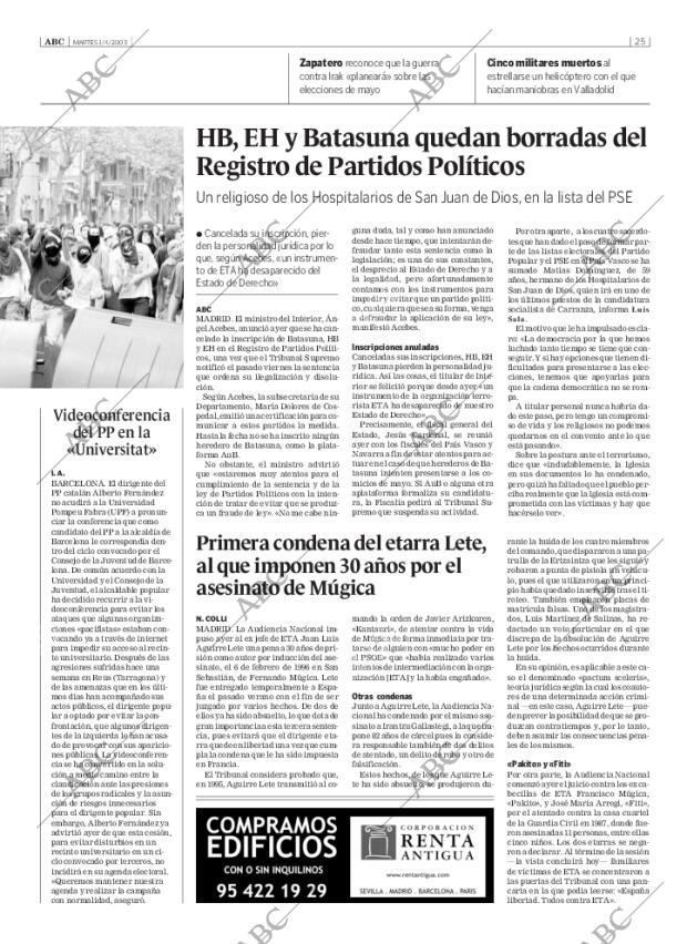 ABC SEVILLA 01-04-2003 página 25