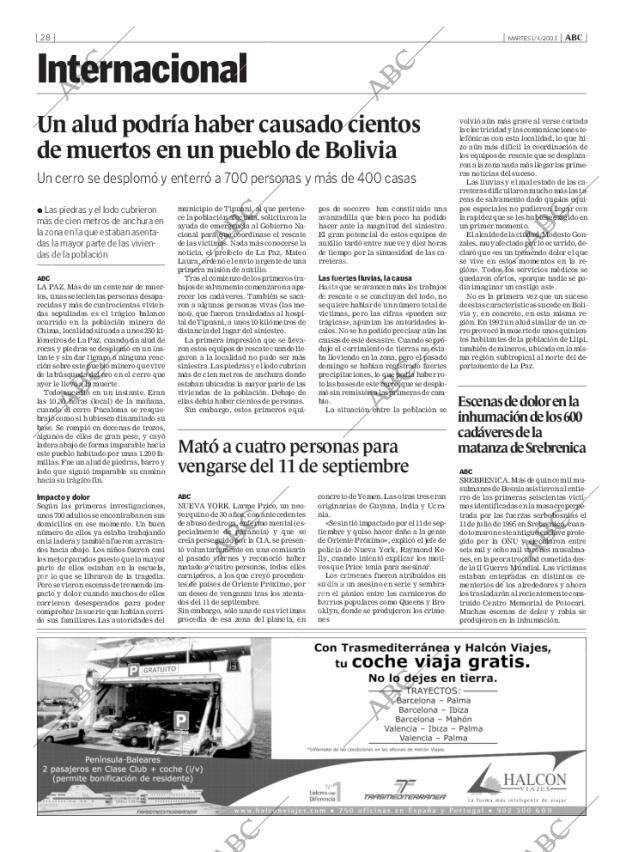 ABC SEVILLA 01-04-2003 página 28
