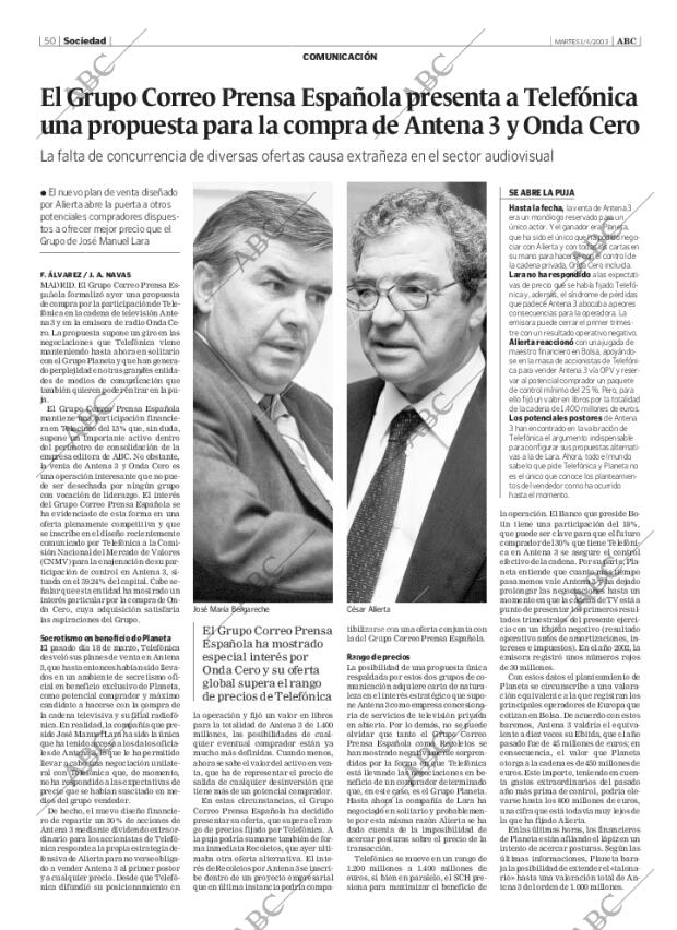 ABC SEVILLA 01-04-2003 página 50