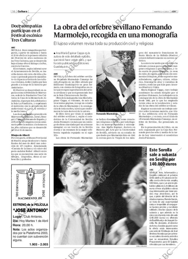 ABC SEVILLA 01-04-2003 página 56