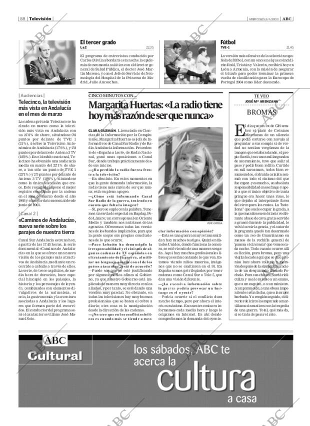 ABC SEVILLA 02-04-2003 página 88
