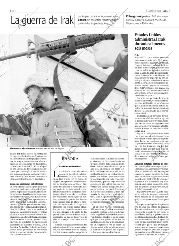 ABC MADRID 07-04-2003 página 13