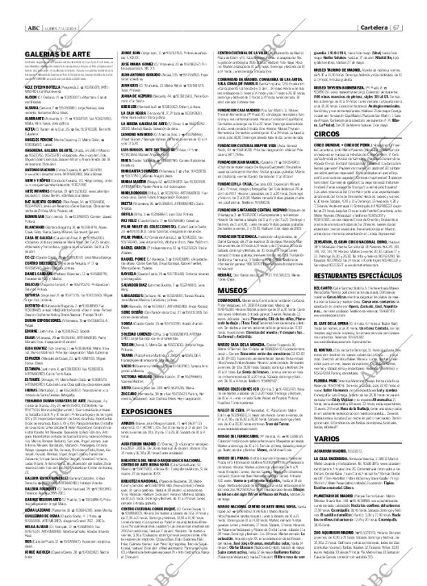 ABC MADRID 07-04-2003 página 67
