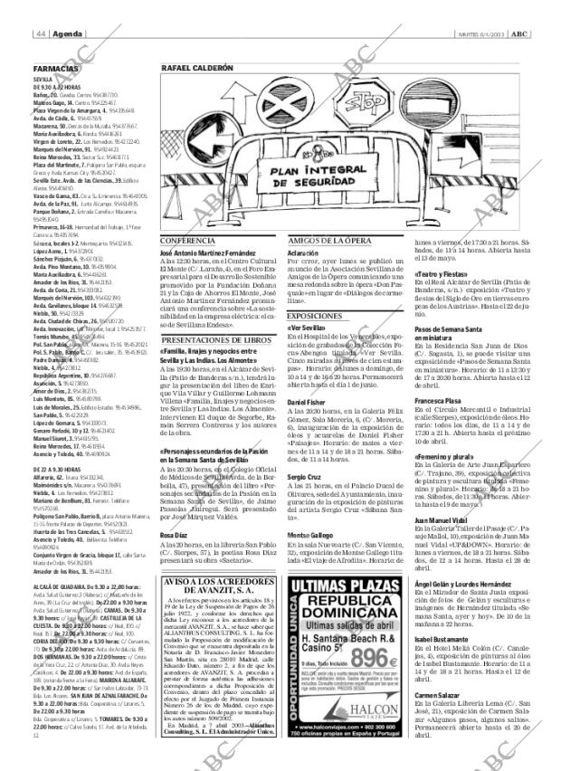 ABC SEVILLA 08-04-2003 página 44